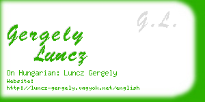 gergely luncz business card